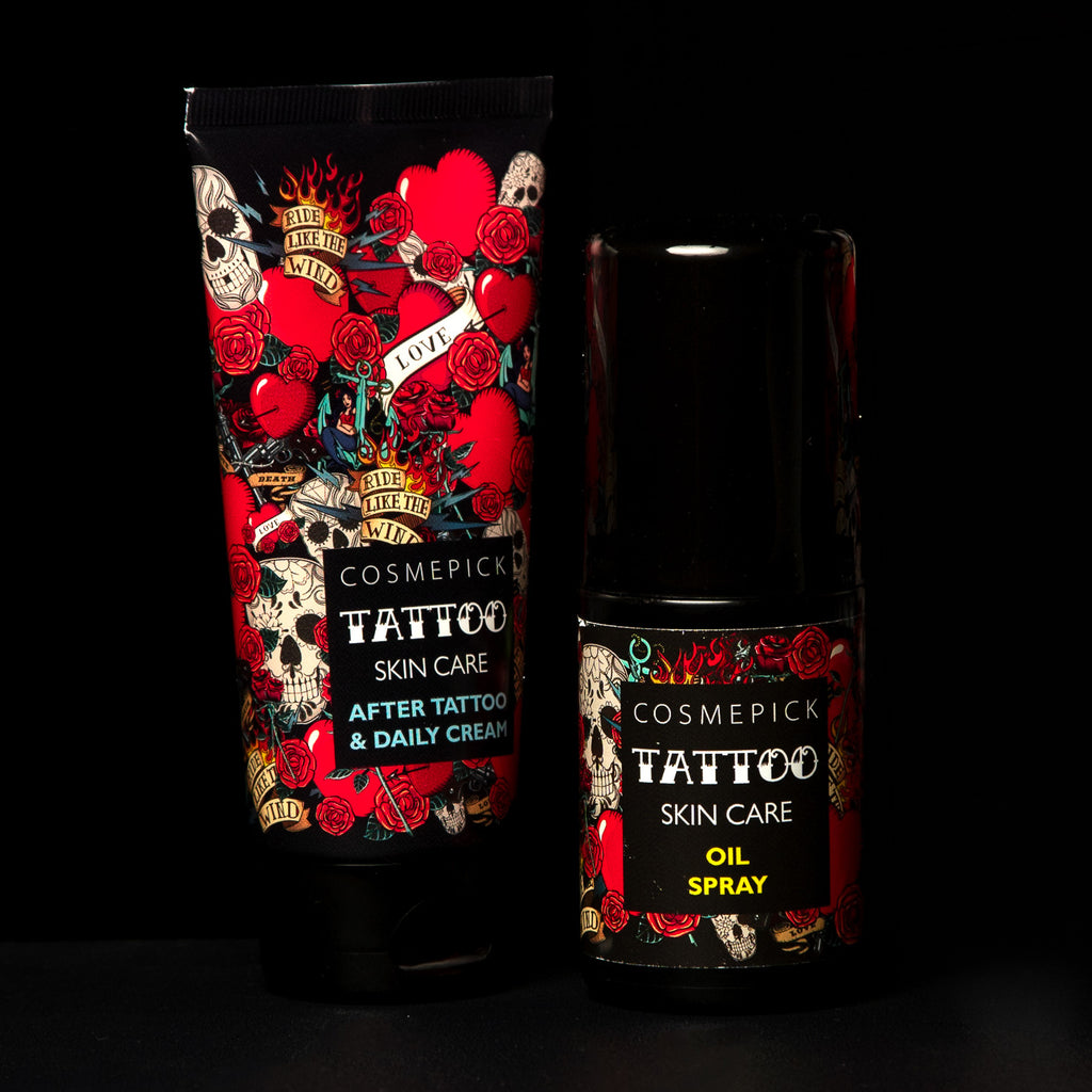 PACK SKIN CARE - AFTER TATTOO DAILY CREAM + OIL SPRAY